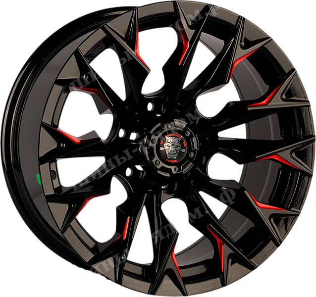 Gloss Black+Milling window+red coating. 