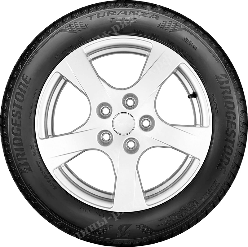 боковина. Легковые шины Bridgestone Turanza T005 205/50R17