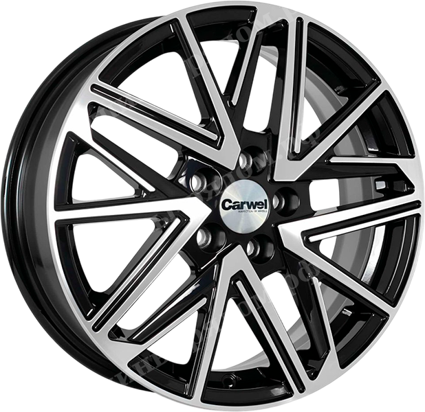 Черный с полировкой 