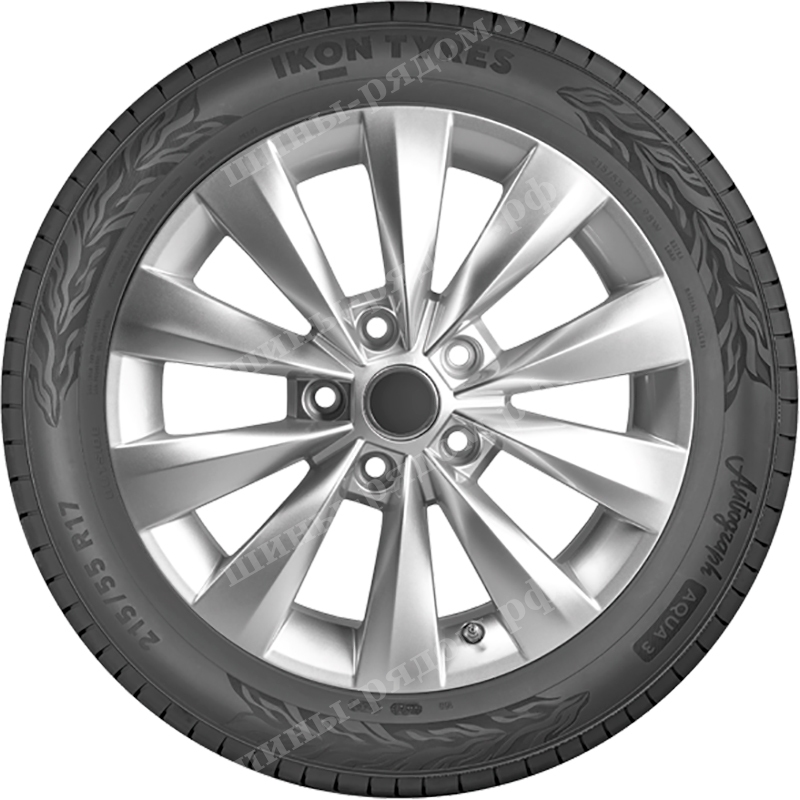 Боковая сторона покрышки. 