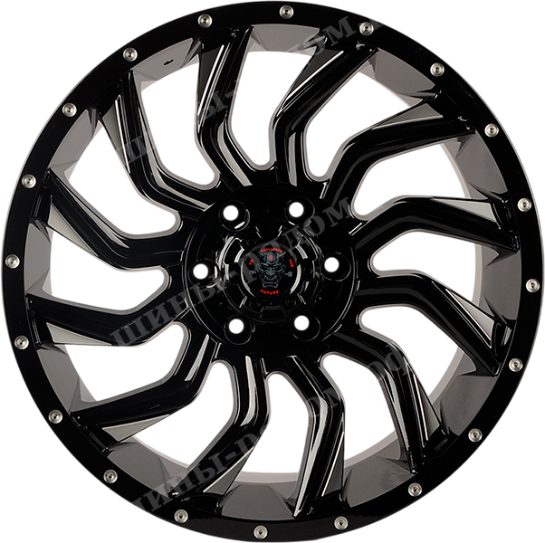 Black+Milling Spoke+Rivet 