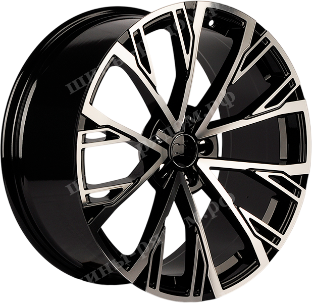 Clear Powder Gloss Black Machined Face. 