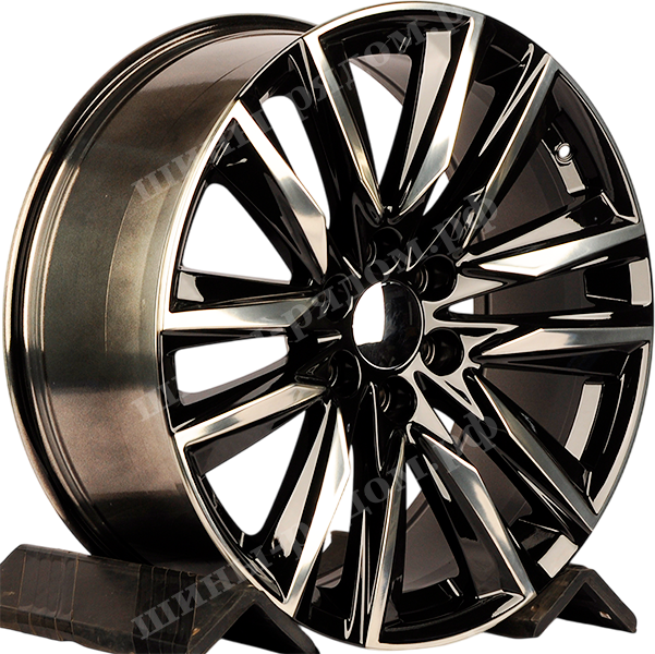 Gloss Black Polished Face. 