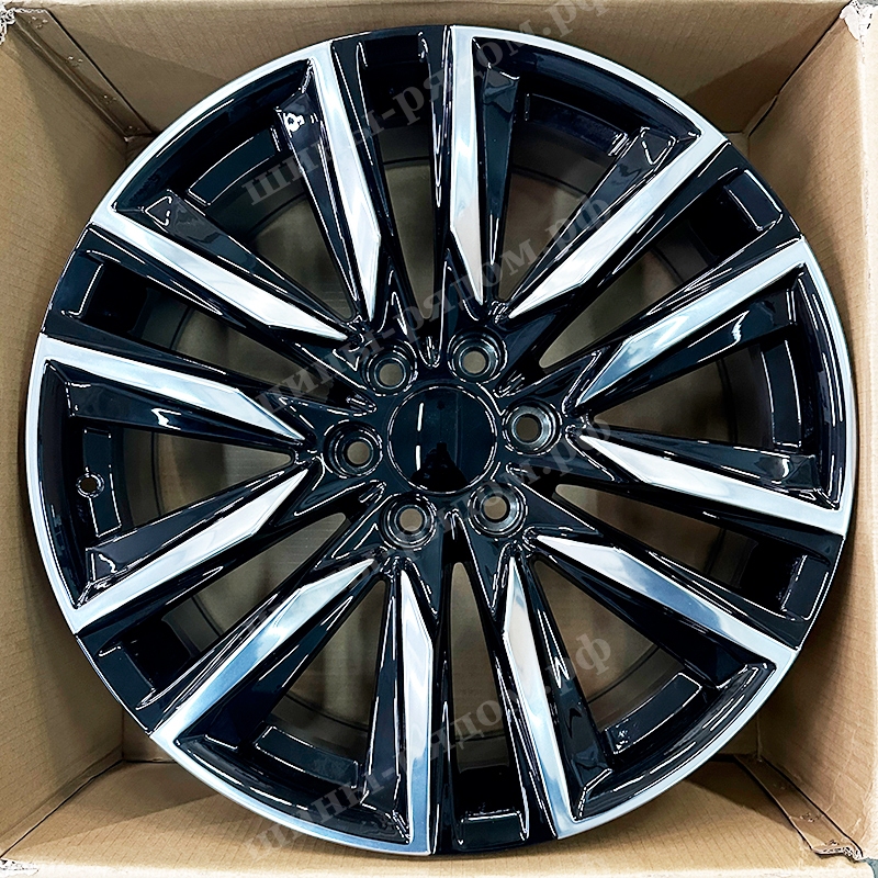 Gloss Black Polished Face. 