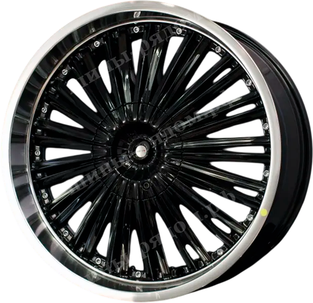 Black with polished lip (LM-B). 